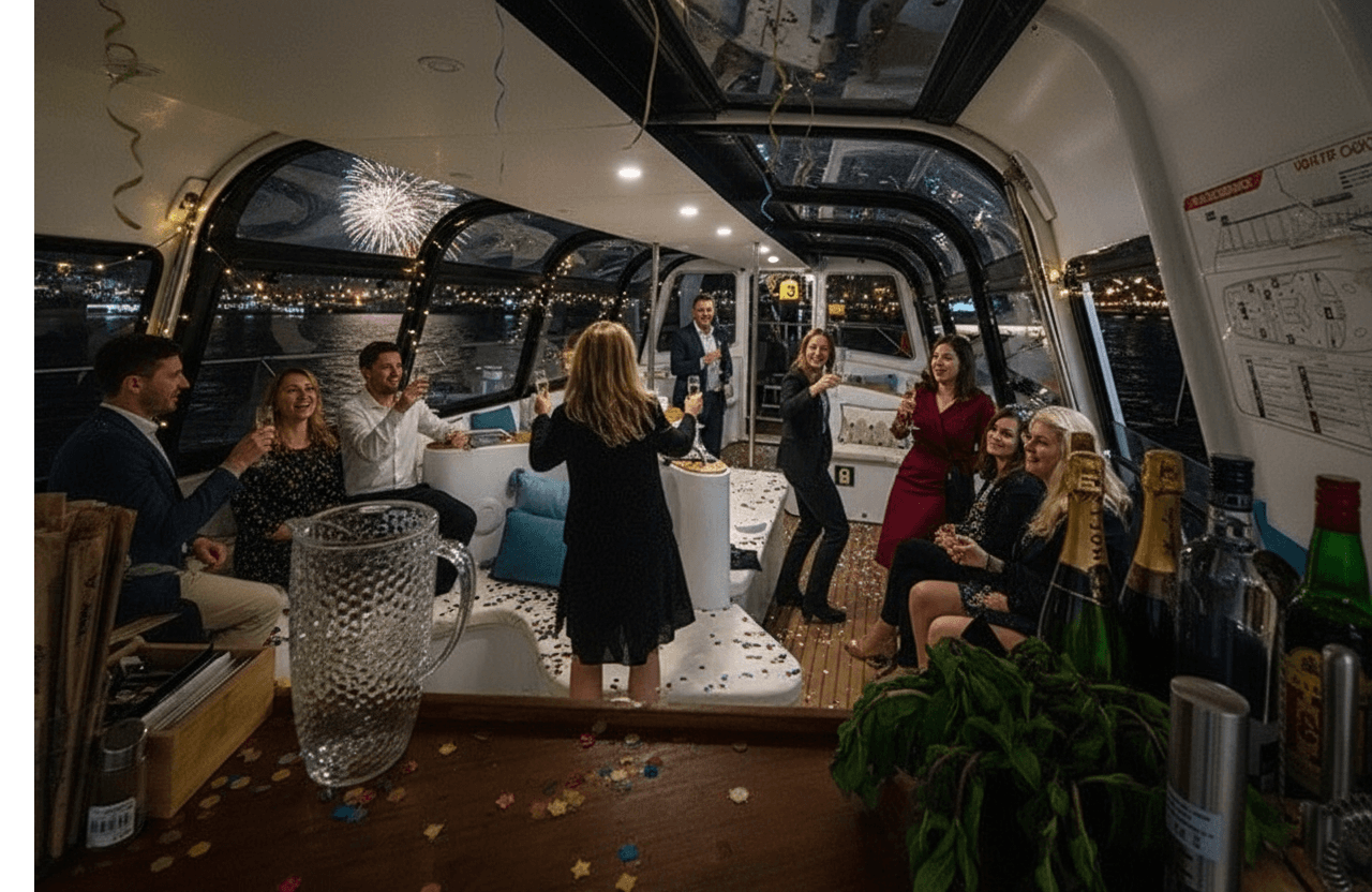 🎆 New Year’s Eve Luxury Boat – DJ, Buffet & Open Bar - Image 5