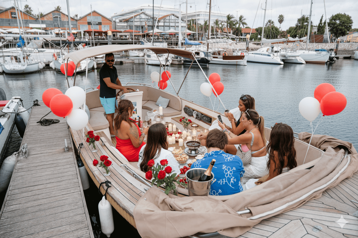 ❤️Romantic Sunset Pizza – Sparkling Wine & Chocolate Fondue - Photo 2