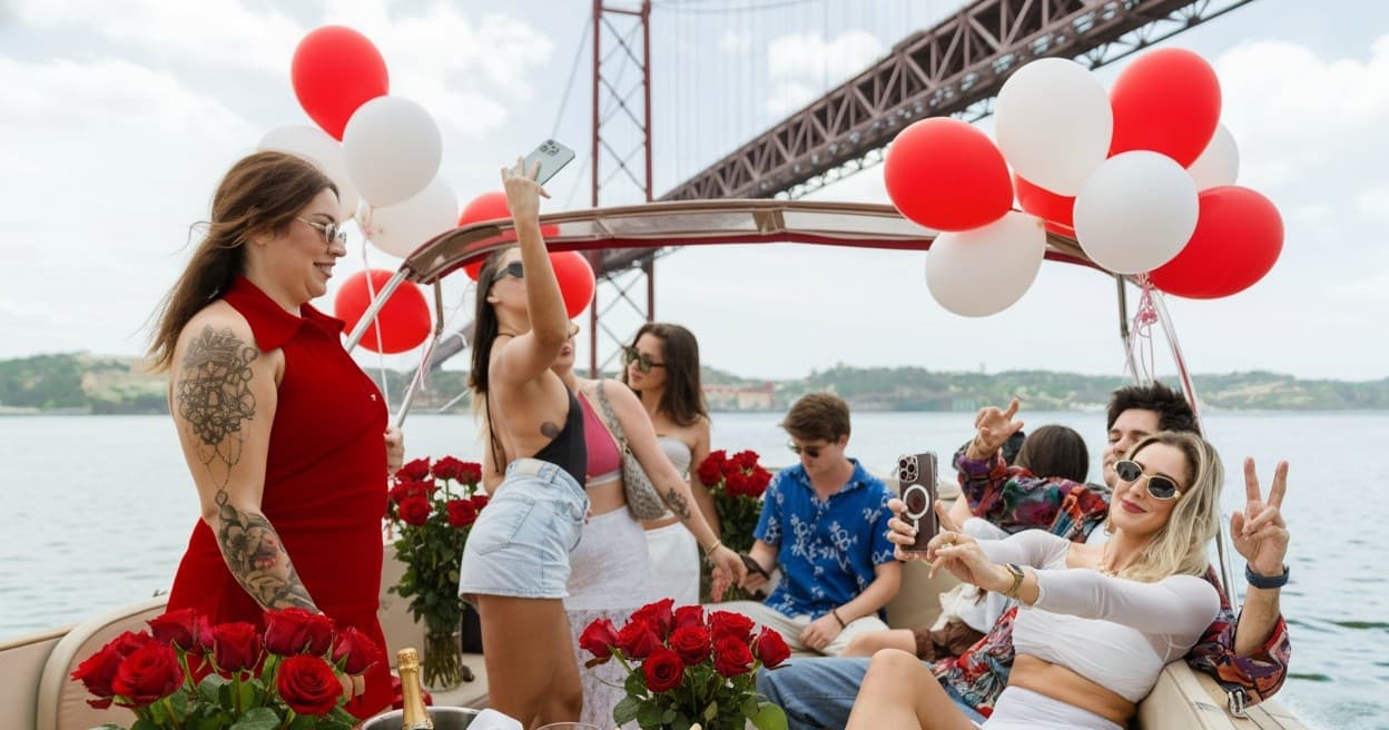 ❤️Romantic Sunset Pizza – Sparkling Wine & Chocolate Fondue - Photo 4