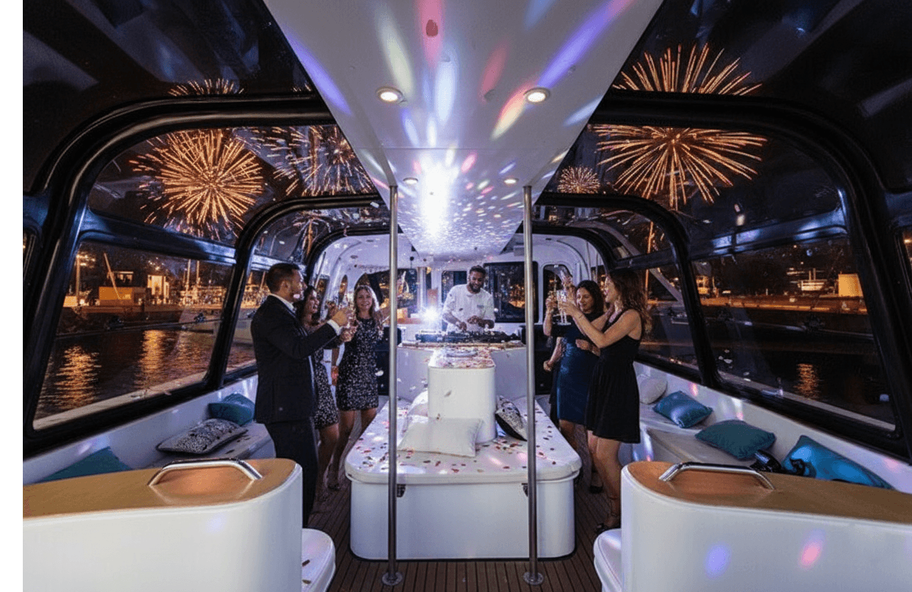 🎆 New Year’s Eve Luxury Boat – DJ, Buffet & Open Bar - Image 6
